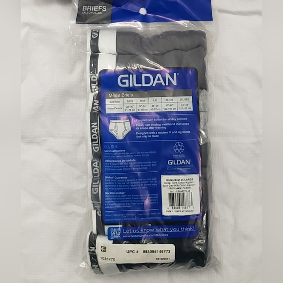 NWT Gildan 4-Pack Briefs - Picture 3 of 3